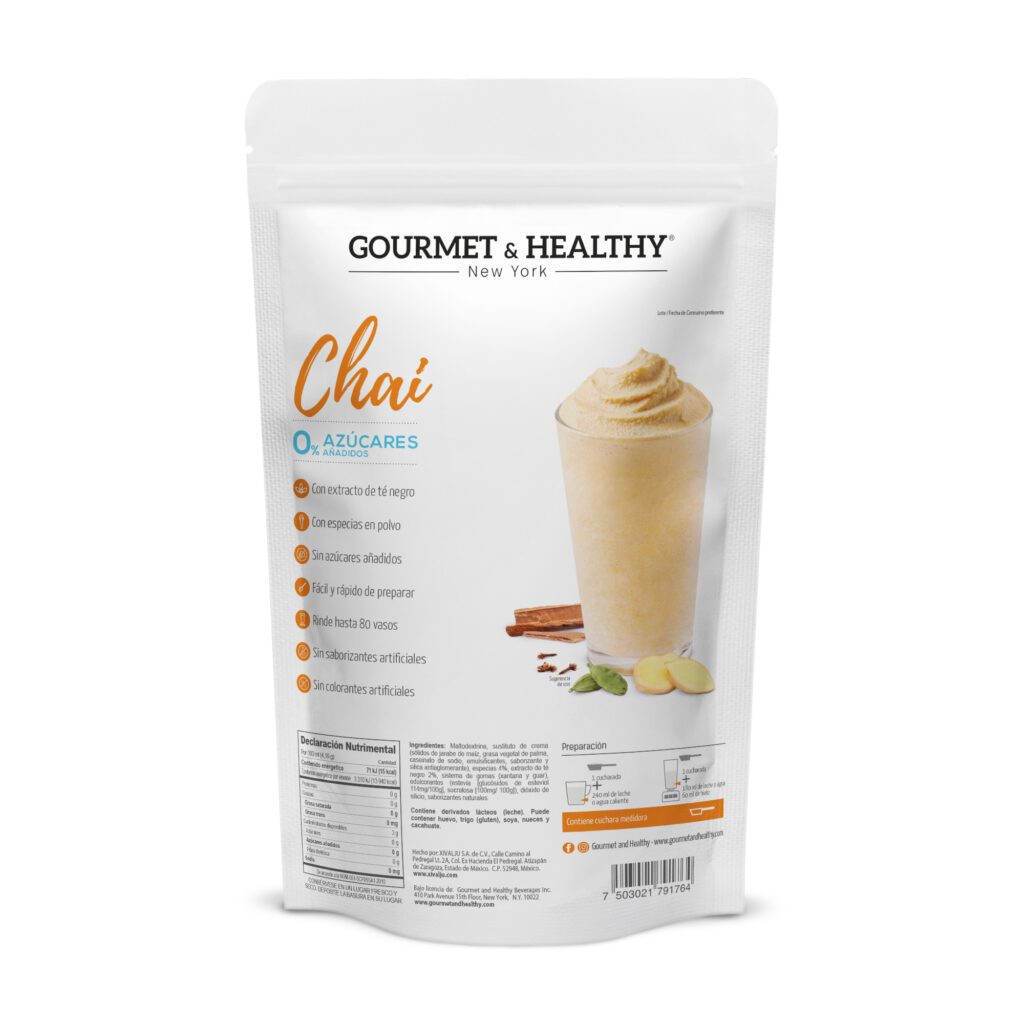 Gourmet & Healthy Chai 0 Azúcar 0.8 kg Mauhé