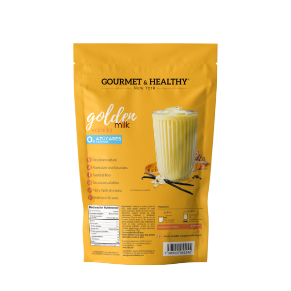 Golden Milk Vainilla 0% Azúcar - Gourmeth & Healthy - Image 2